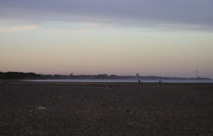 After an excellent days walking we look back up the coast from Kessingland as the light begins to fade