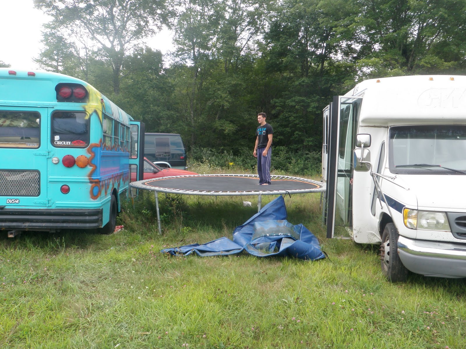 bus trampoline jump