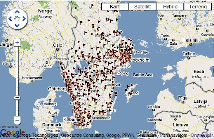 Søk på åpne svenske baner