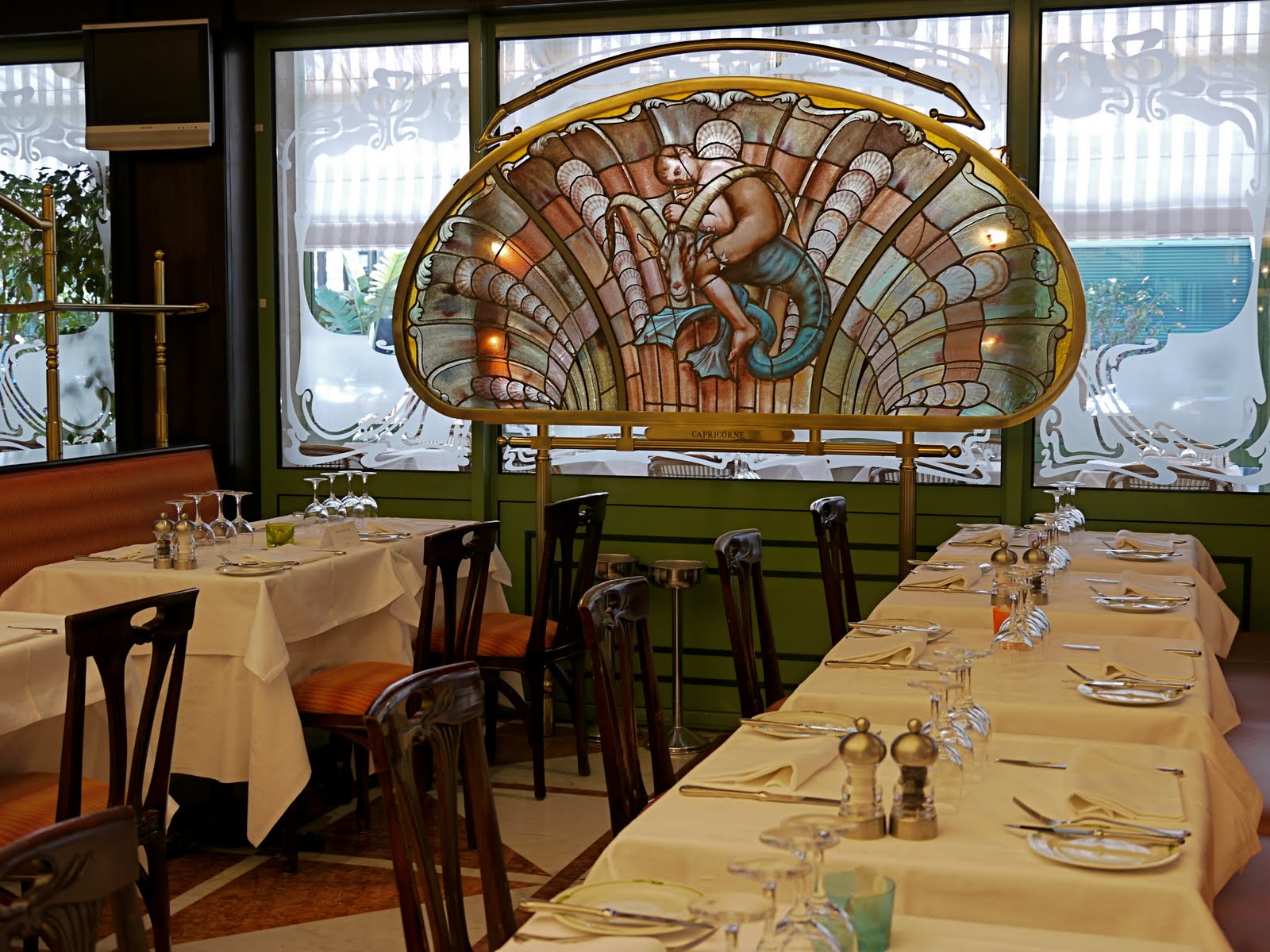 Стиль модерн в кафе