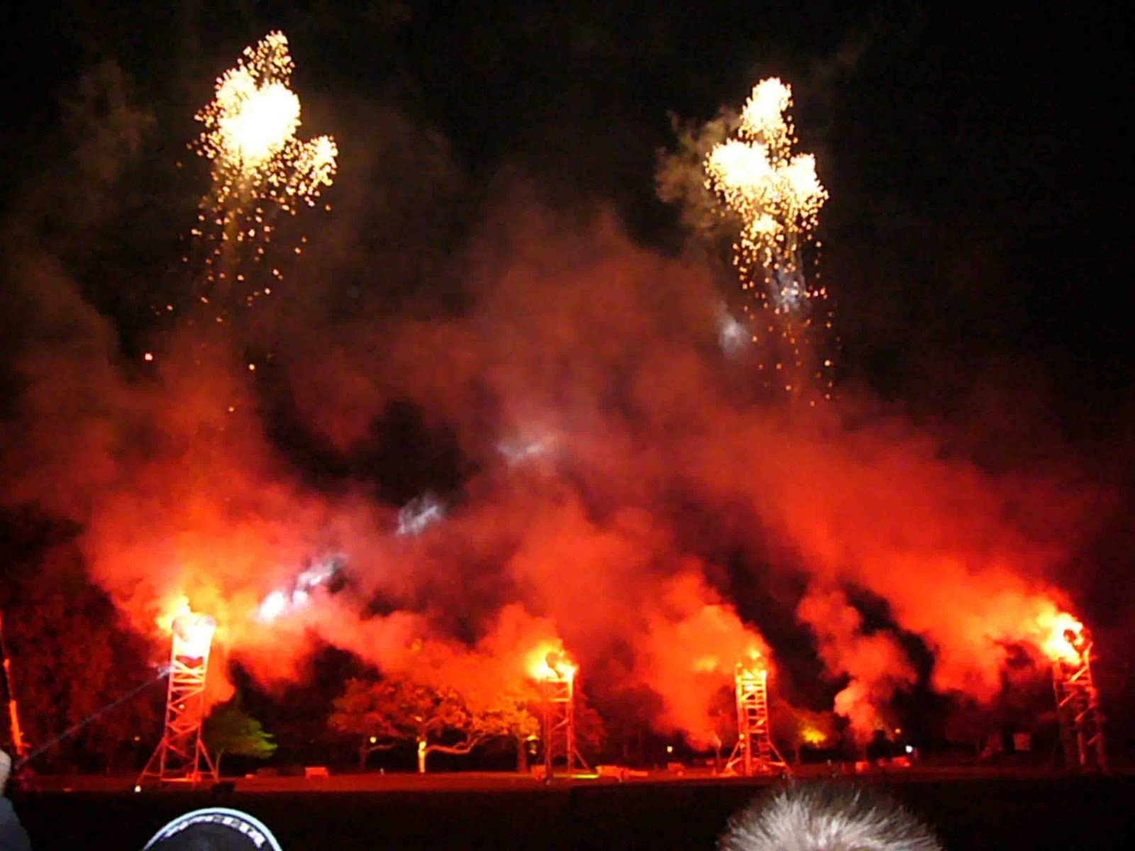 Here in the Sunshine Guy Fawkes Night in Battersea Park