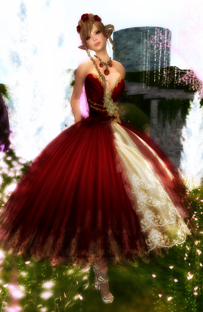 Aubrey Monday: New! Ruby Princess Gown by Sparkle Skye