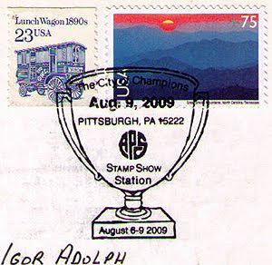 stamps USA with special cancellation