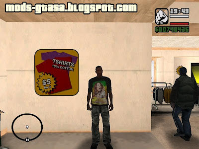 Bob Marley Shirt v01 para GTA San Andreas
