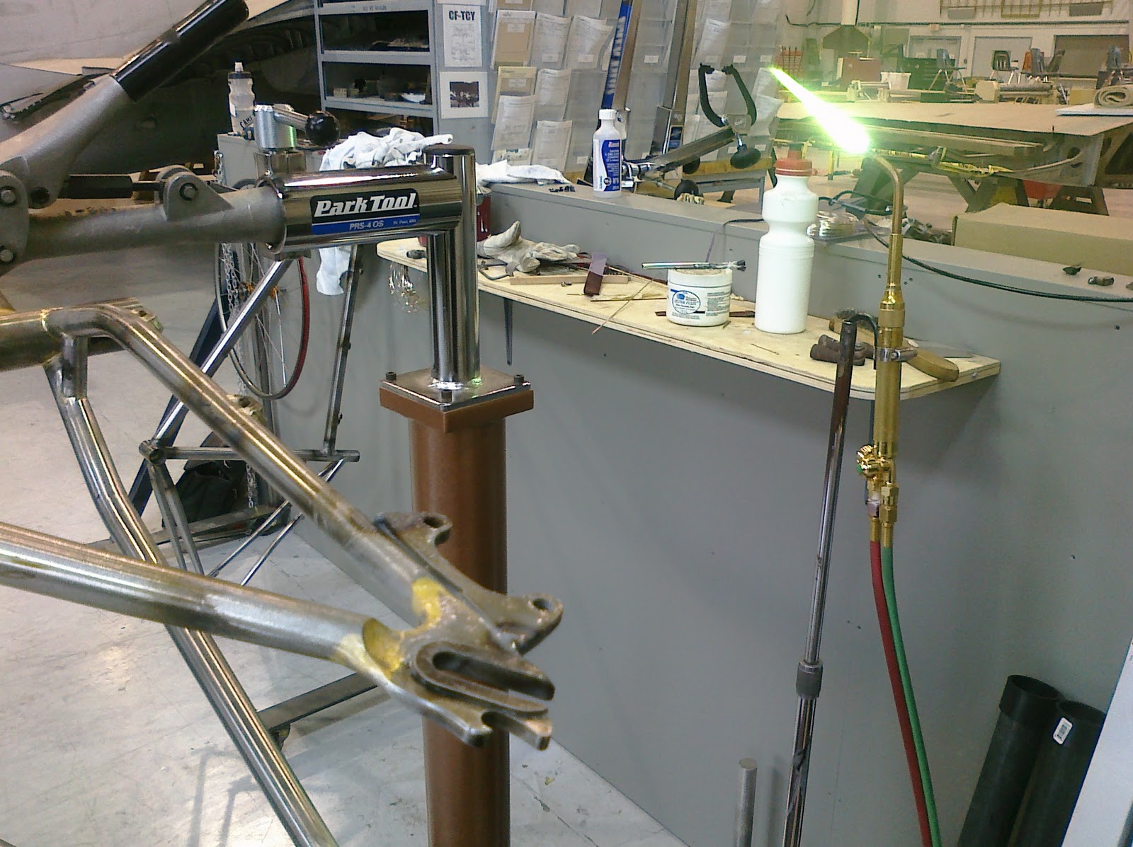 triple butted bike frame