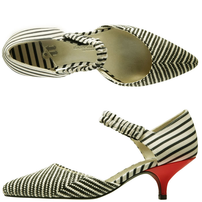 ... Spring Find at Payless - Isabel Toledo Striped Vamp and Kitten Heels