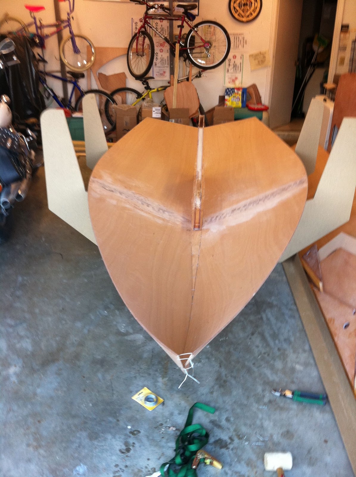 PocketShip Build Cradle Construction and Initial Stitching
