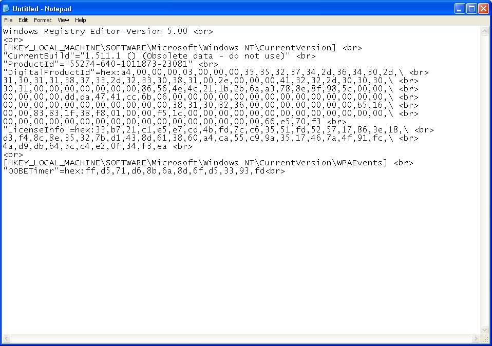XaTyyCaMaP: Windows XP Genuine арилгах
