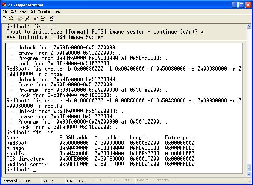 Igunos System: Embedded Linux for Intel IXP425 using Avila Gateworks Board