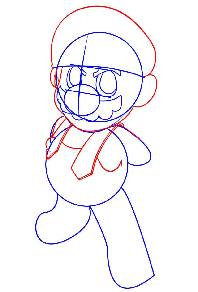 Как нарисовать марио поэтапно