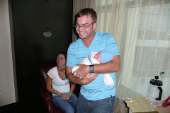 Uncle Chad was the first one to hold him...