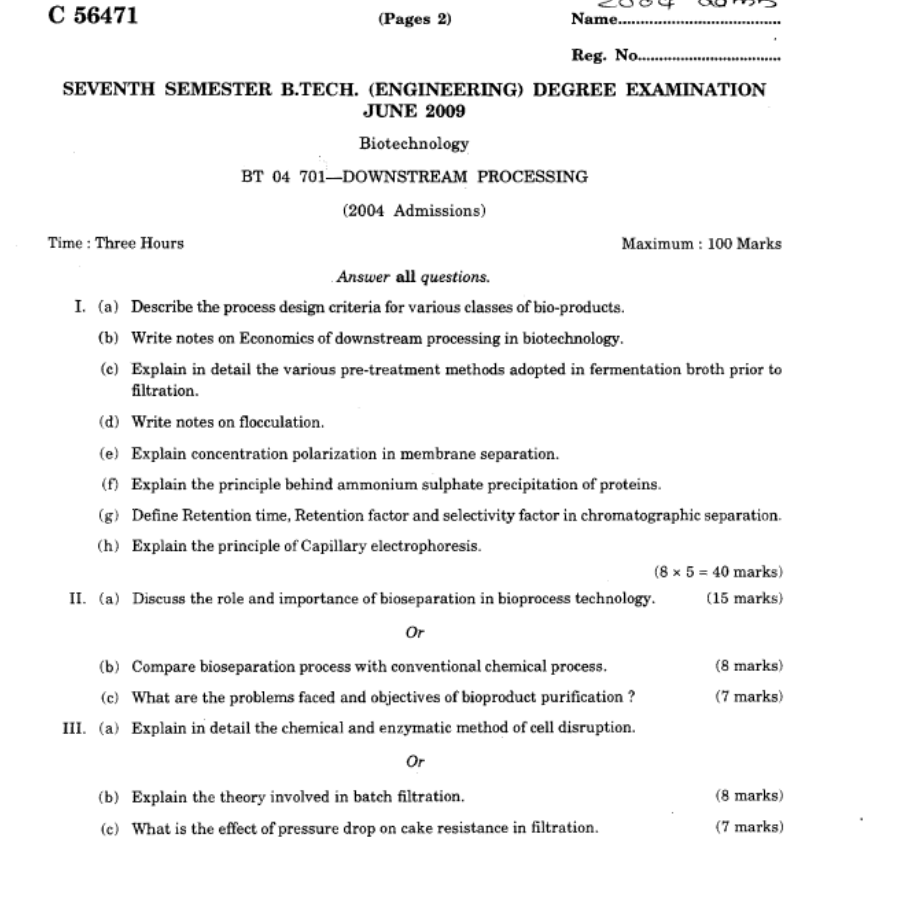 Downstream purification process picture