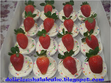 Cup cake hantaran - buttercream + strawberry