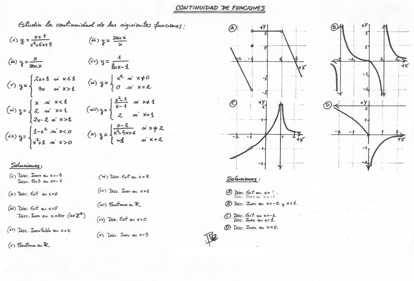 INFOR BACHILLERATO IES JUAN LARA EJERCICIOS DE CONTINUIDAD (II) INFOR BACHILLERATO IES JUAN LARA EJERCICIOS DE CONTINUIDAD (II)