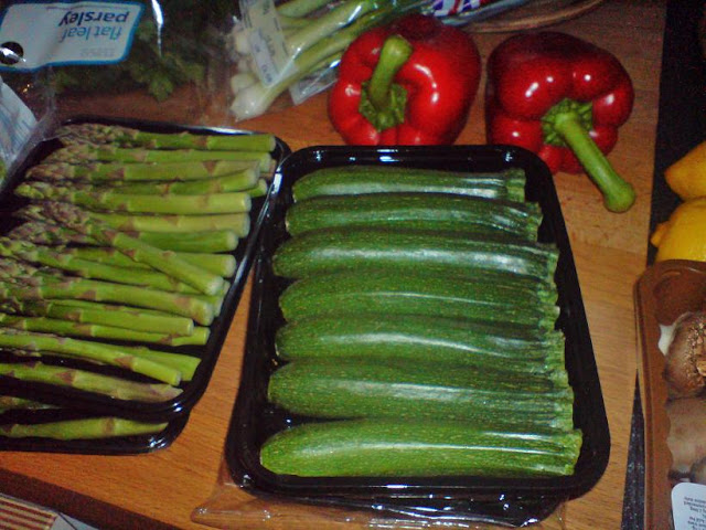 asparagus, beans, broccoli, gluten free, greens, mushrooms, salad, vegetables, wheat free, zucchini, 