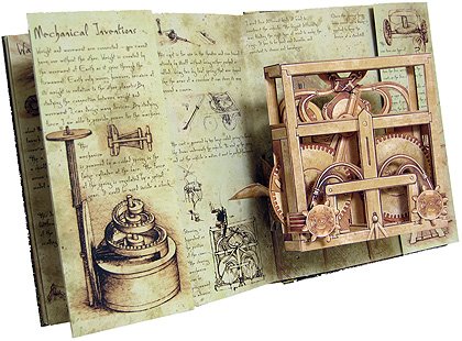達文西發明立體書｜Inventions - Pop-up models from the drawings of Leonardo da Vinci