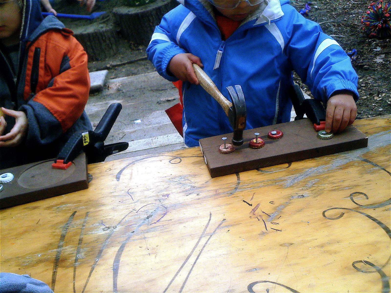 Teacher Tom TwoYearOlds With Hammers
