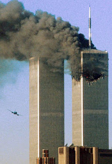 world trade center burning 9/11