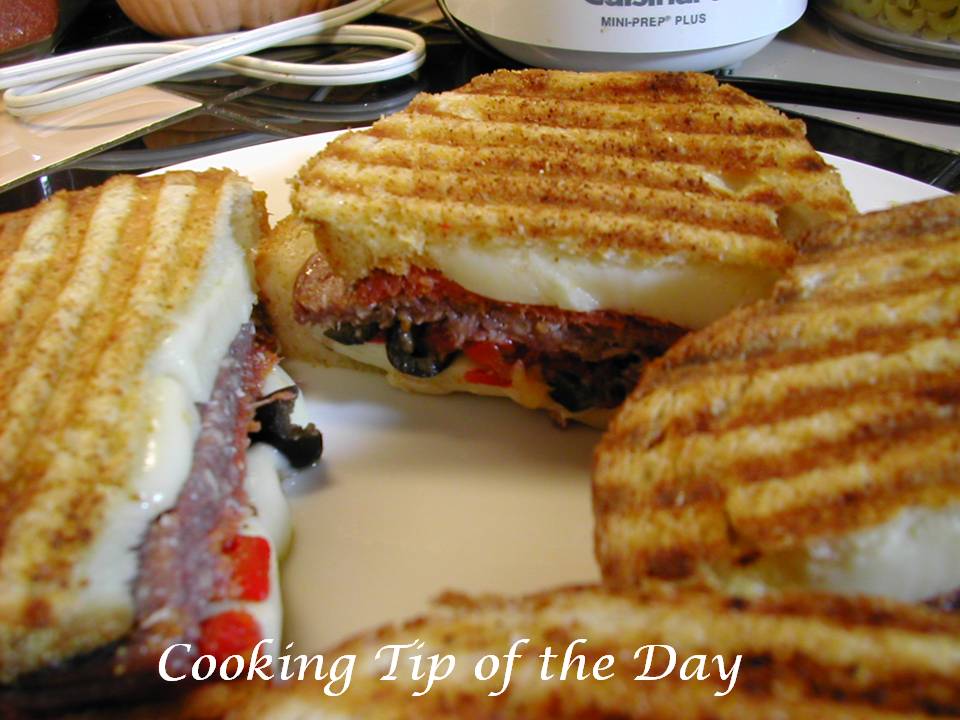 Cooking Tip of the Day Recipe Antipasto Panini
