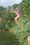 Jumping into the Nile River