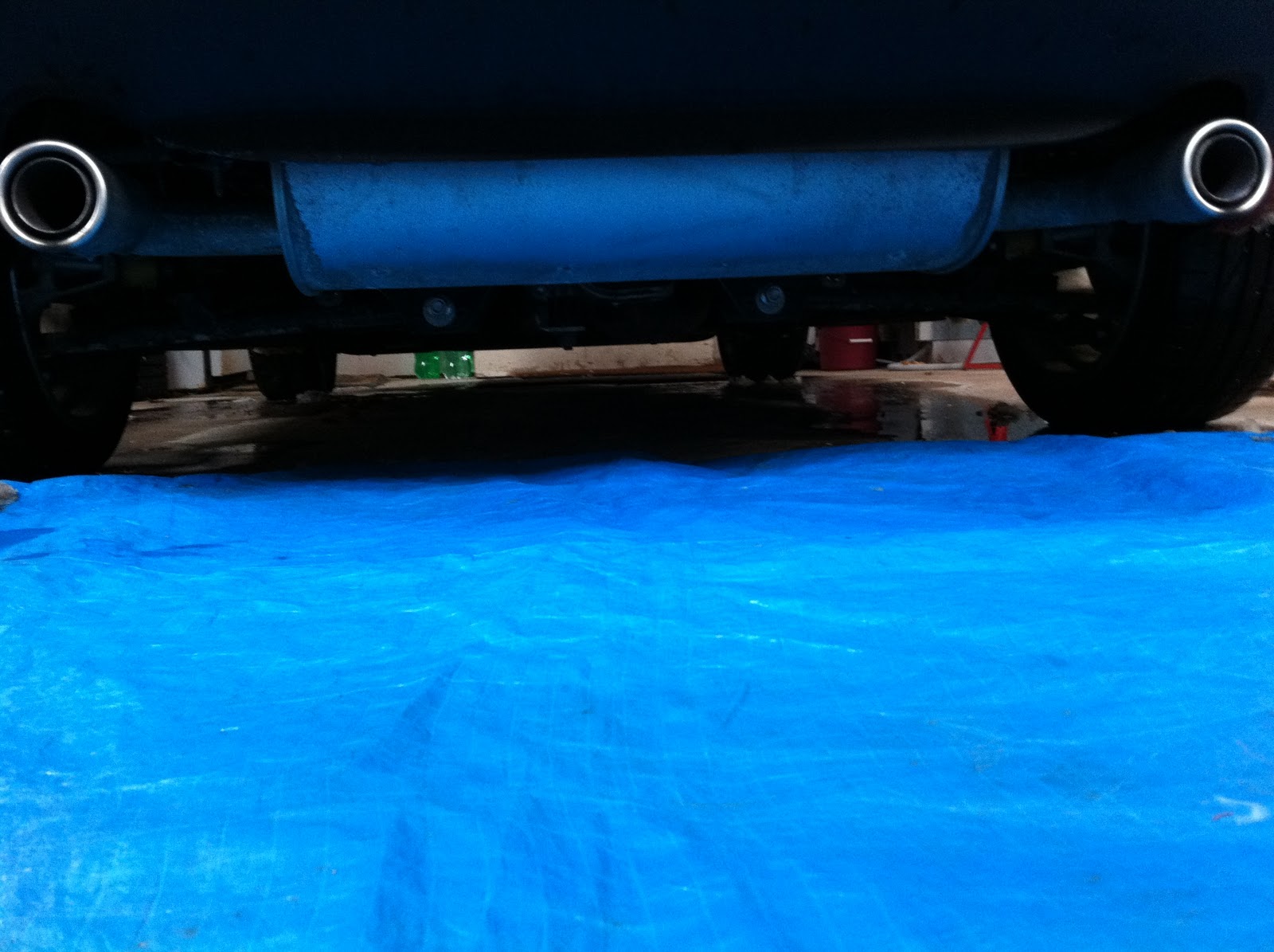 Red Roadster Goodwin Race Exhaust Install