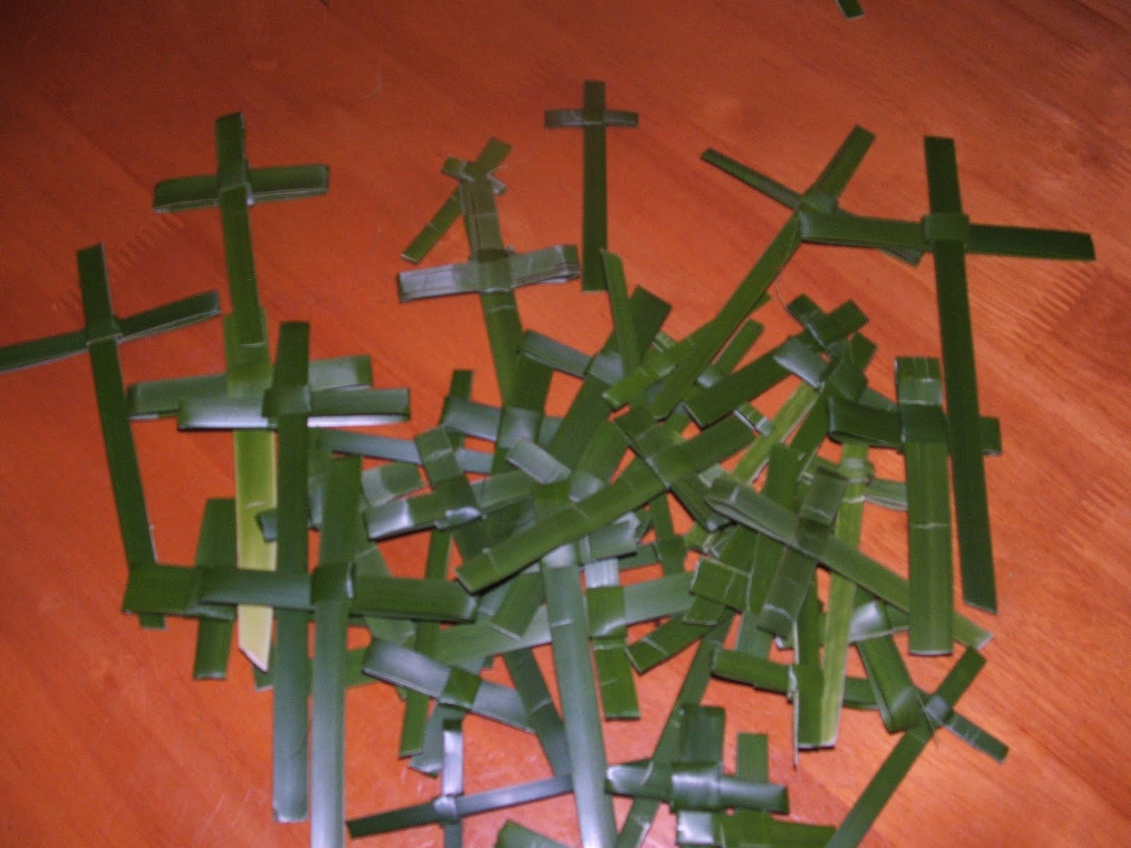 Cherished Hearts At Home Making Palm Crosses for your Home for Palm Sunday