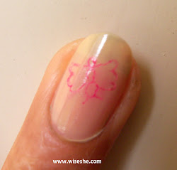 nail butterfly step tutorial step3 filled paint