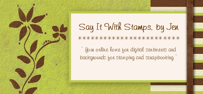 Say It With Stamps, by Jen