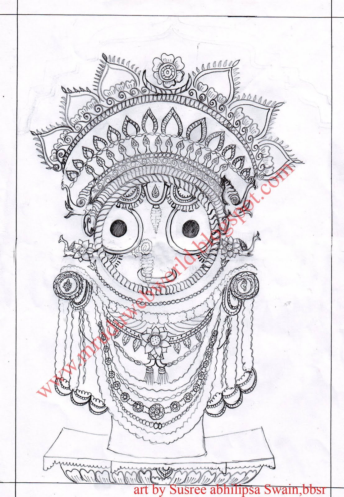 Mrudu creative works Lord Jagannath Fine art