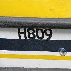 Photo of H809 written on a boat by Leo Reynolds