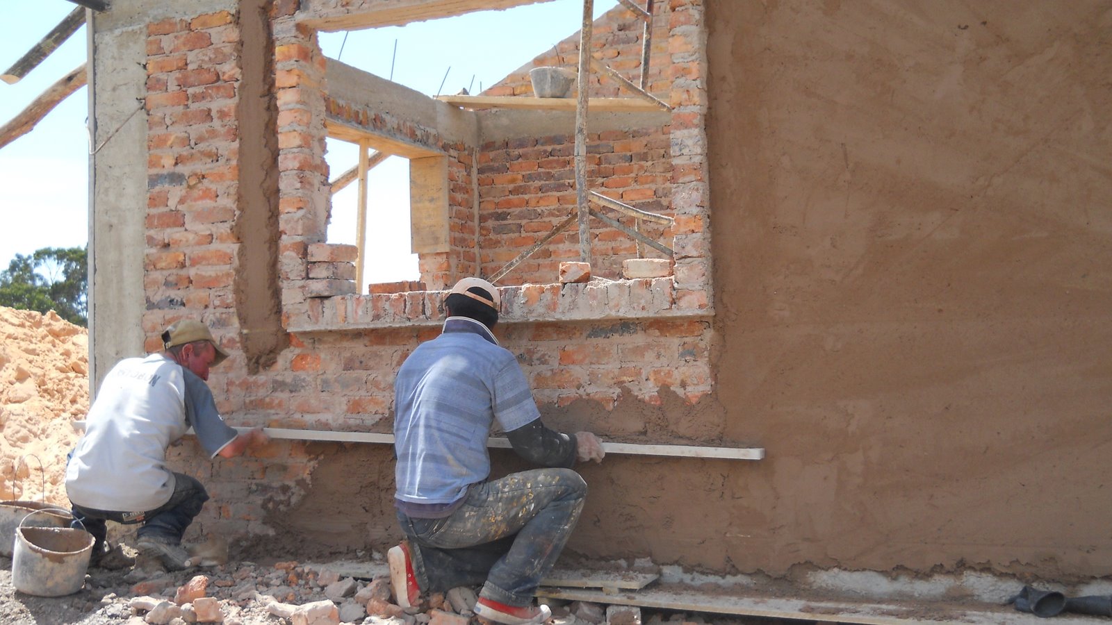 Villa de Leyva La Cueva: Avances en la construccion El Alto de la Cueva