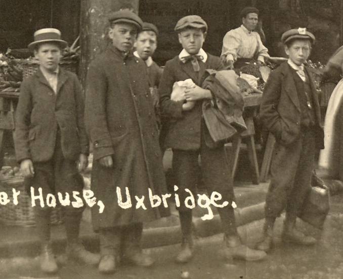 Postcards Then and Now Uxbridge Market House c1912