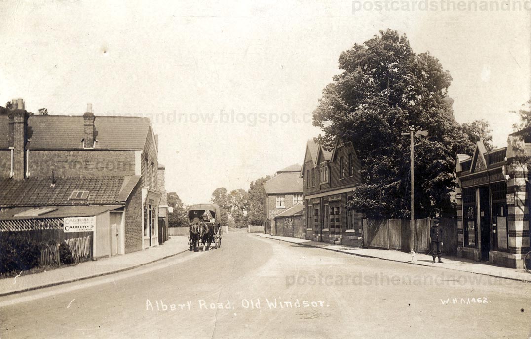 Postcards Then and Now Old Windsor, Albert Road c1912