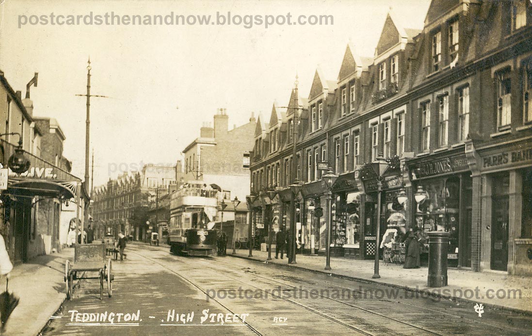 Postcards Then and Now Teddington, Middlesex, High Street 1906