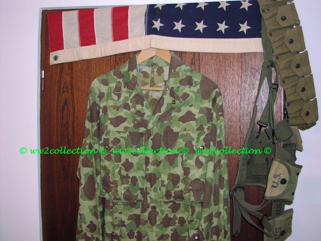 WW2 US-Army and USMC camouflage one piece junge combat suit