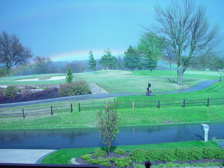 Rainbow over #10 Green from Upper Deck