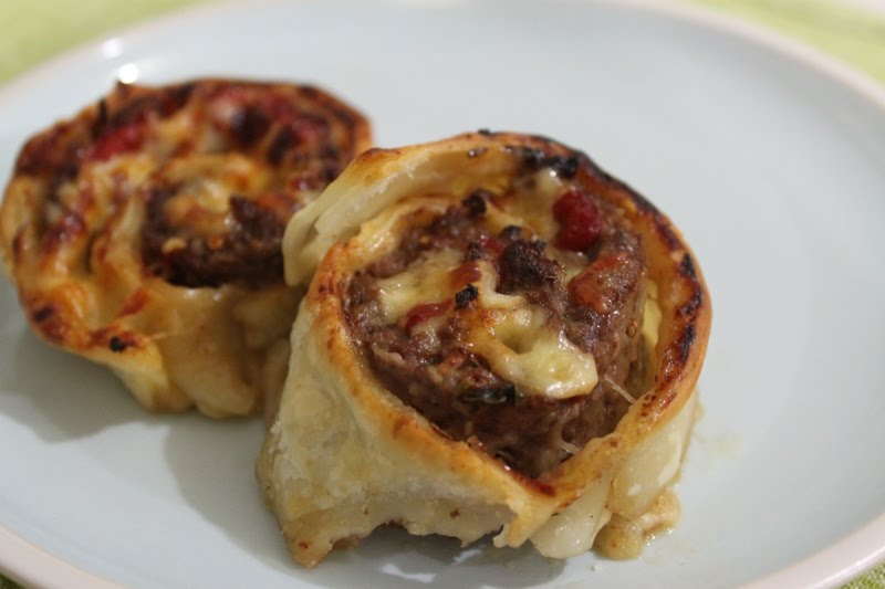 More than Words Lamb and Grilled Capsicum Pinwheels