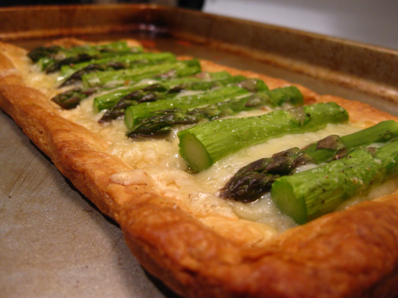 Domestic Asparagus Swiss Cheese Tart