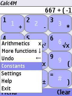 Calc4M calculator for mobile Java and Symbian