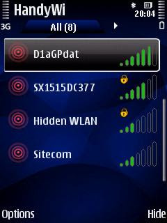 HandyWi Symbian S60 Wi-Fi hotspot finder