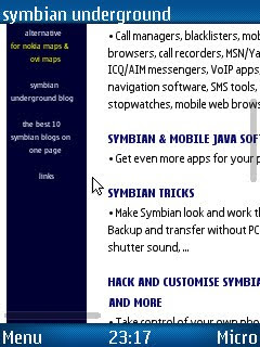 UC Browser, mobile phone web browser for Symbian