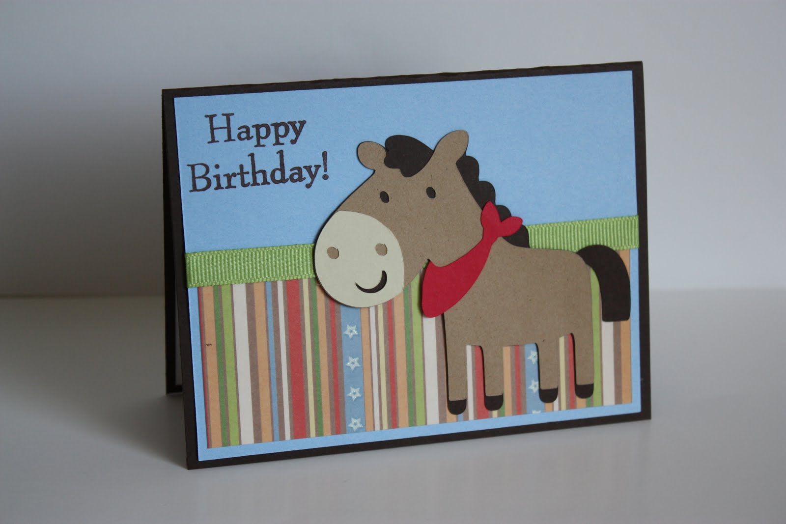5M Creations Horse Birthday Card