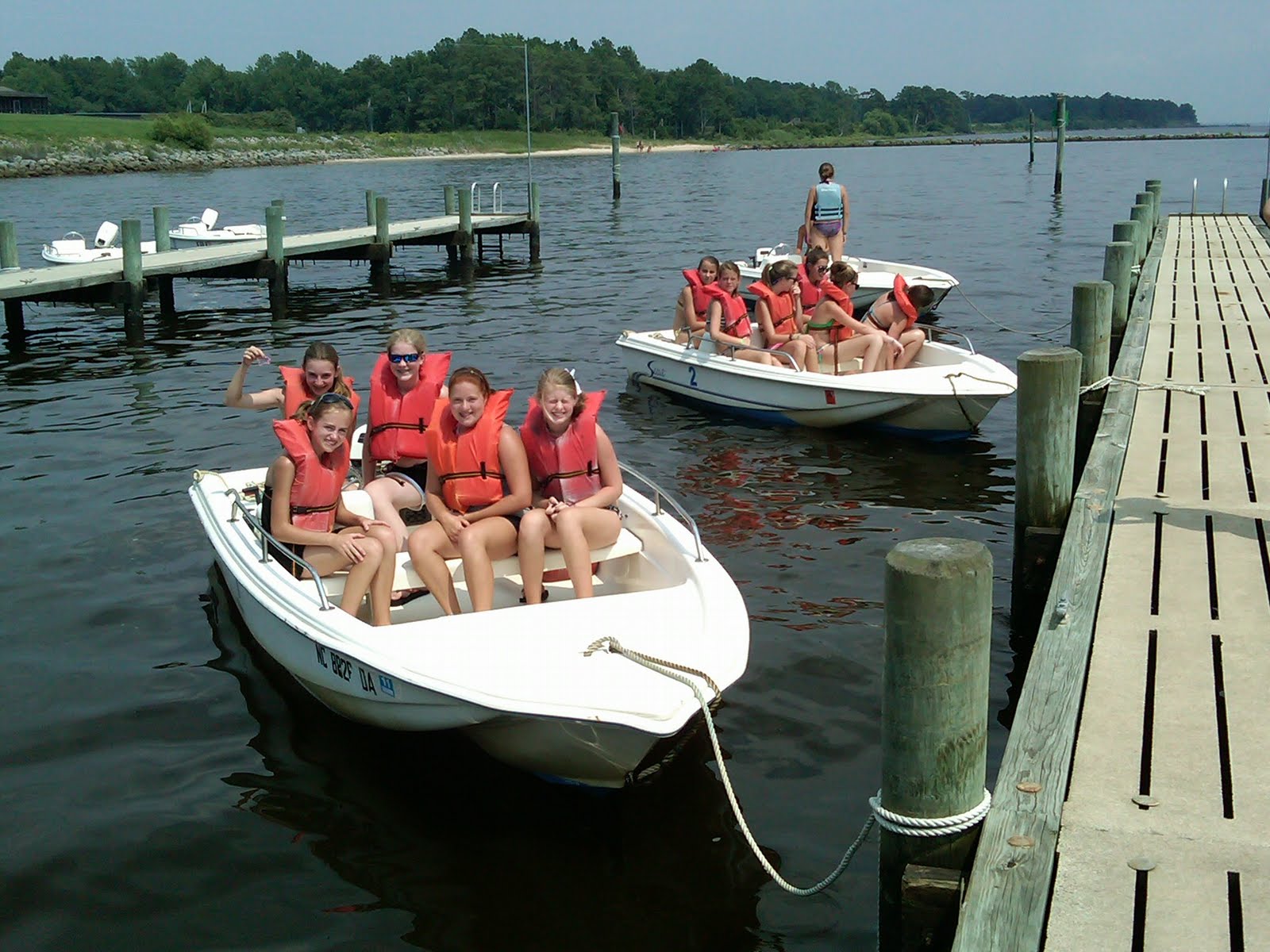 Camp Sea Gull and Camp Seafarer Having fun while building skills