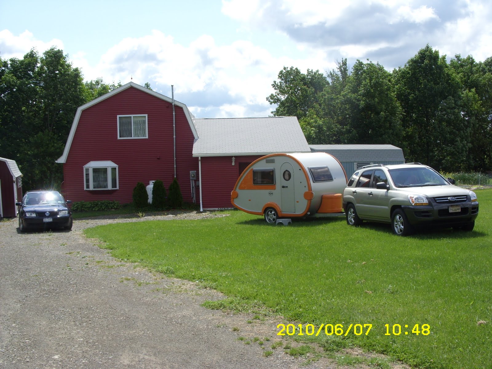 TB Teardrop Trailer Travels Saranac Lake, New York