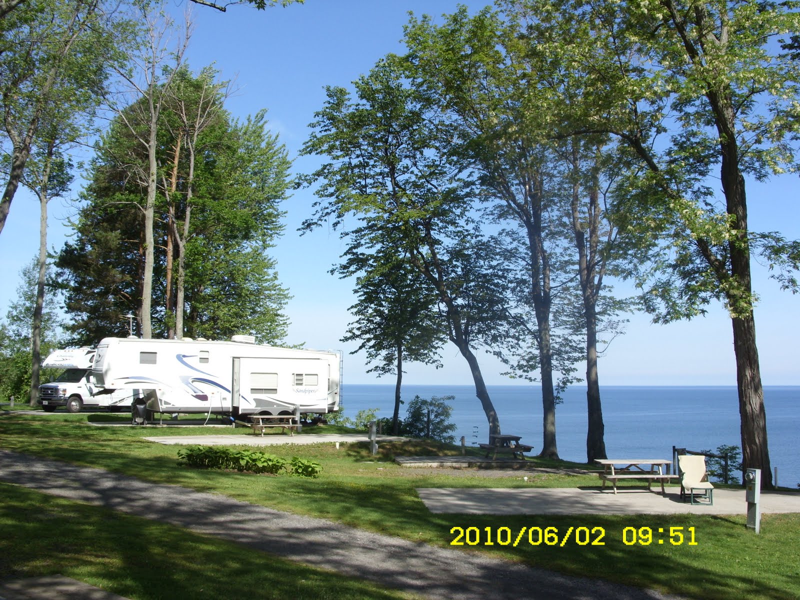 TB Teardrop Trailer Travels South Shore RV Park, Sodus Point, NY