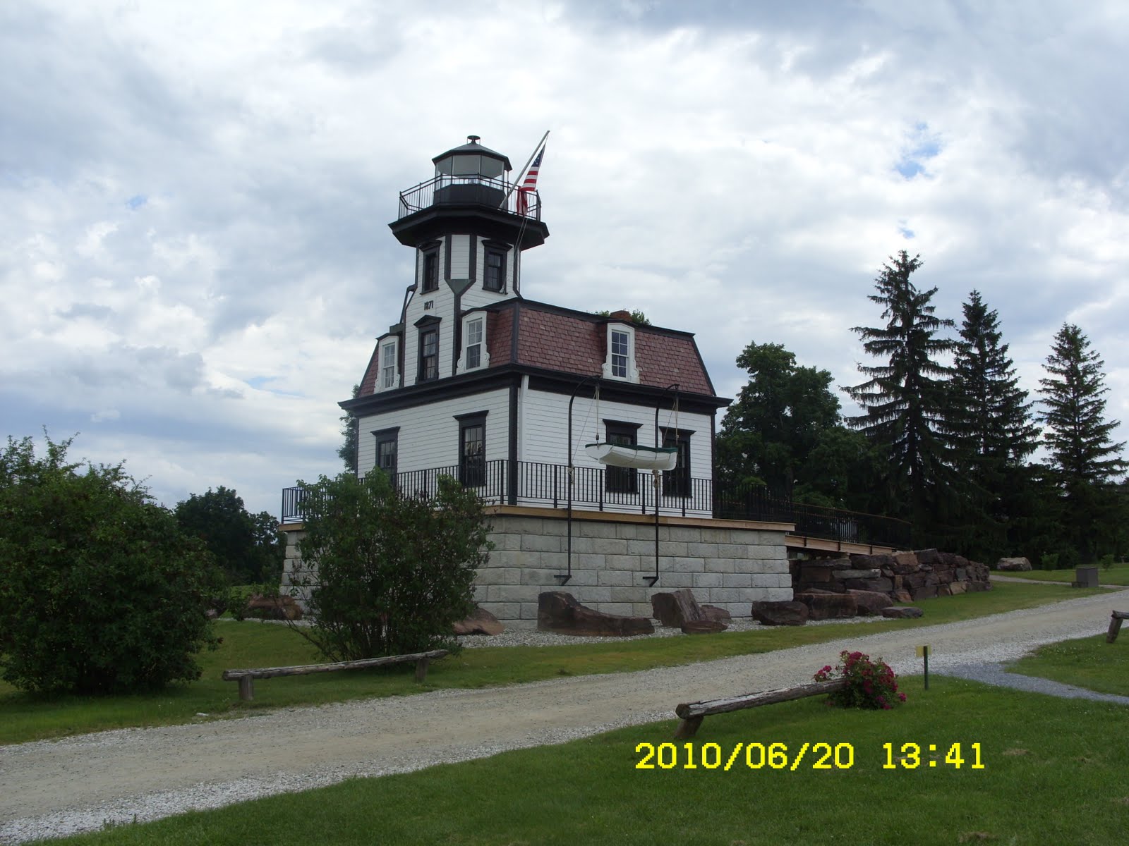 TB Teardrop Trailer Travels Shelburne Museum's Colchester Reef Lighthouse