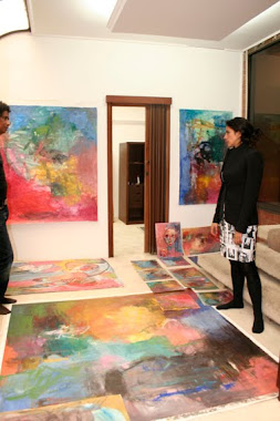 Joner Rojano y su Curadora, Ana María García