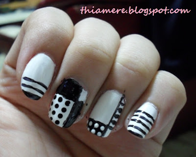 ~on beauty stuff and what else's....~: Weekend Nails:Funky Black ...