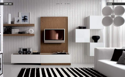 Black-White-Living room