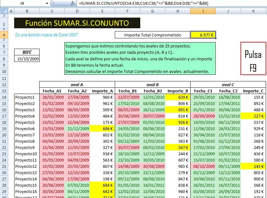 ExcelAvanzado.com: Función